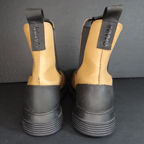 Ganni Camel and Black Winter Boots - Picture 2 of 7